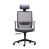 silla giratoria gris axel con reposacabezas malla 3