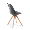 silla nordica negro nordic silla patas de madera plastico 5