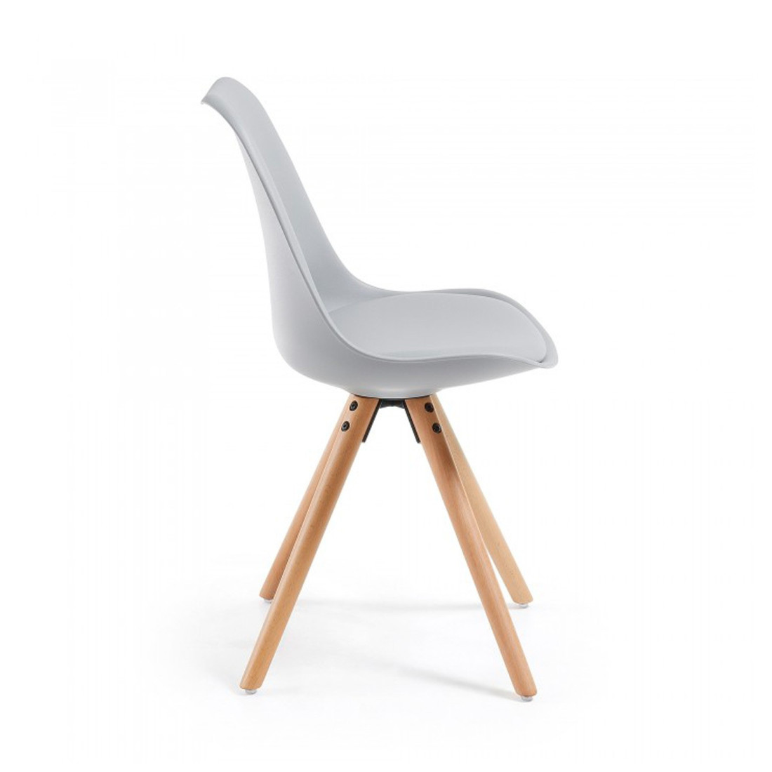 silla nordica gris nordic silla patas de madera plastico 3