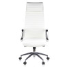 sillon de oficina blanco jaguar piel natural piel natural 3