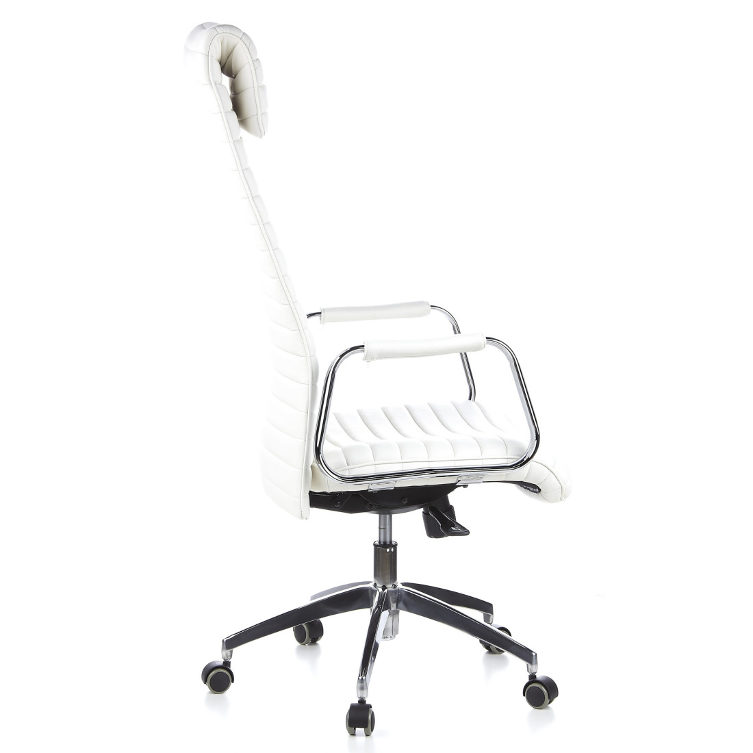sillon de oficina blanco jaguar piel natural piel natural 5