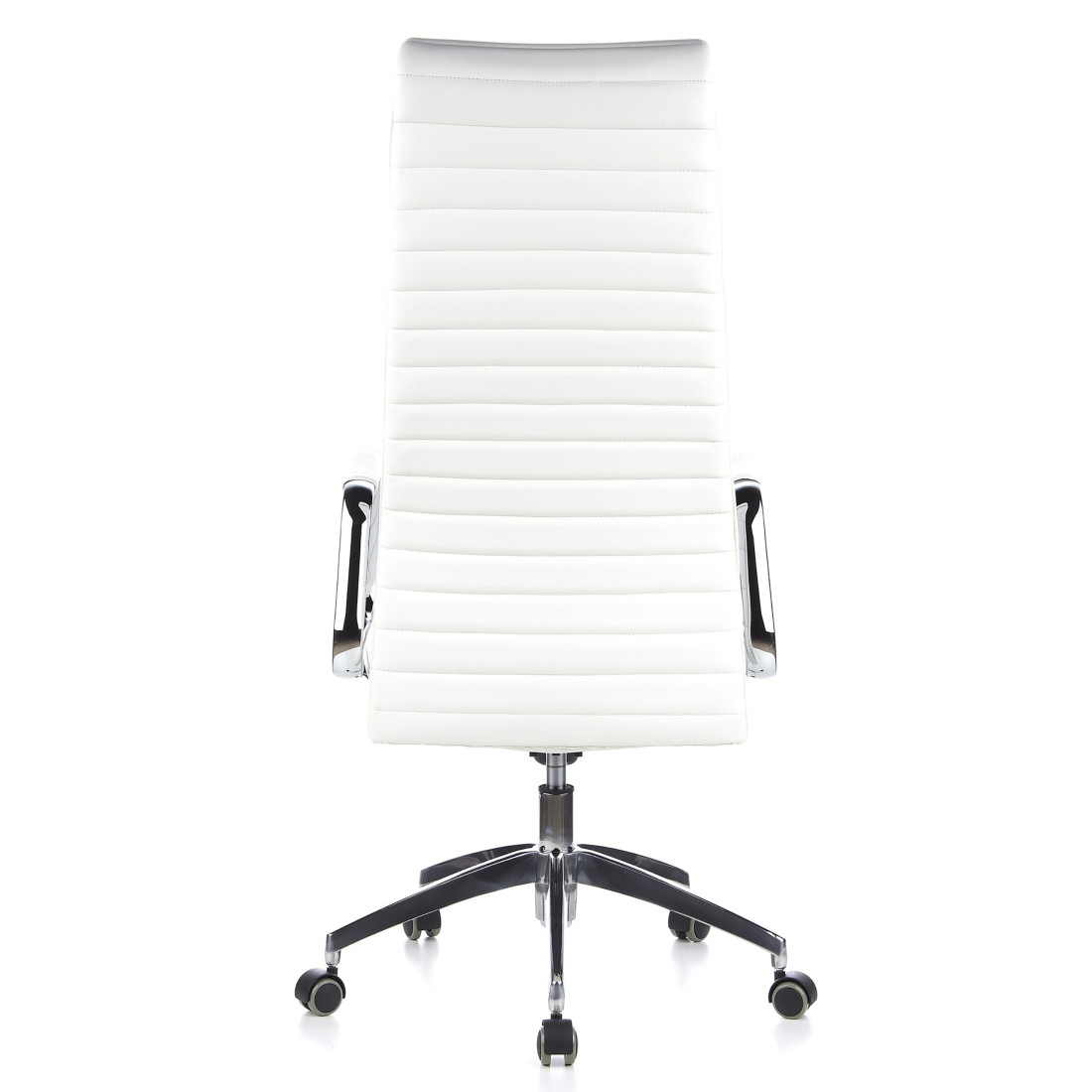 sillon de oficina blanco jaguar piel natural piel natural 4