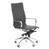 Silla oficina de diseño Croma, respaldo alto - Gris