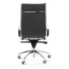 sillon de oficina gris croma estructura cromada ecopiel piel sintetica 4