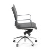 sillon de oficina gris croma estructura cromada ecopiel piel sintetica 6