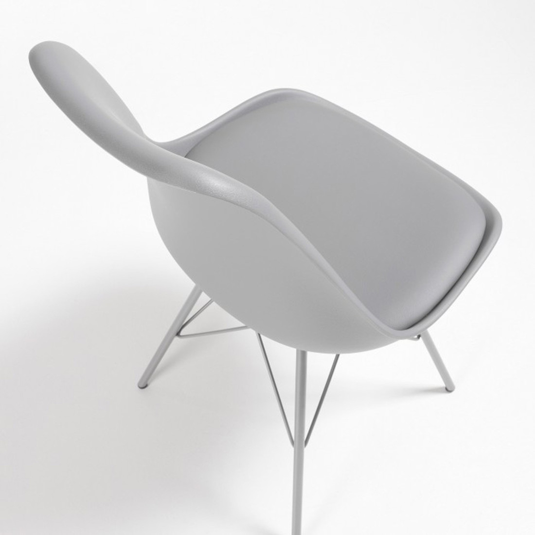 silla nordica gris nordic silla pata metalica plastico 8