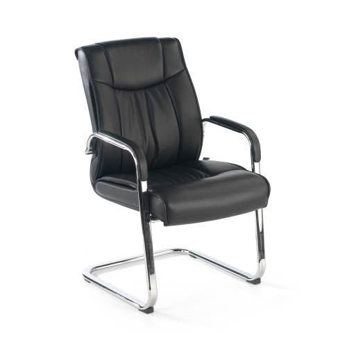 Sillón confidente Bahia patín piel natural - NEGRO