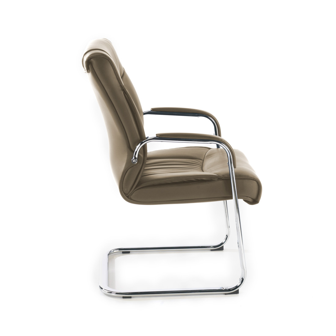 silla confidente marron bahia patin piel natural piel natural 3