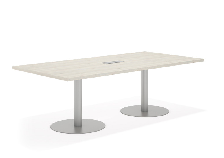 Mesa de reuniones planet 240 estructura aluminio - Blanco nordic