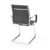 silla confidente gris croma estructura cromada ecopiel piel sintetica 7