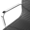 silla confidente gris croma estructura cromada ecopiel piel sintetica 8