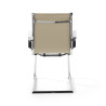 silla confidente beige croma estructura cromada ecopiel piel sintetica 4