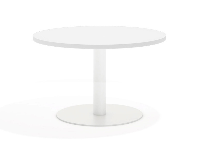 Combinacion Mesa de reunion planet estructura blanca - DIAMETRO 100 cm, Iron