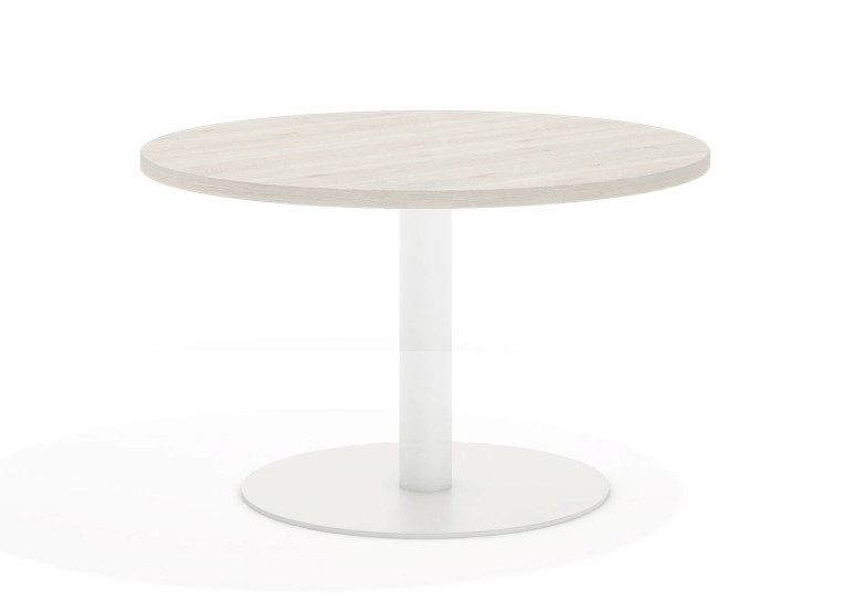 Mesa de reunion planet estructura blanca - DIAMETRO 100 cm, Blanco nordic