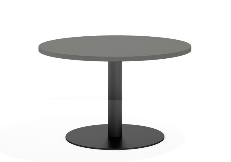 Mesa de reunion planet estructura negro - DIAMETRO 100 cm, Gris tormenta