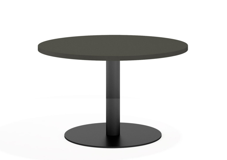 Combinacion Mesa de reunion planet estructura negro - DIAMETRO 100 cm, Gris tormenta