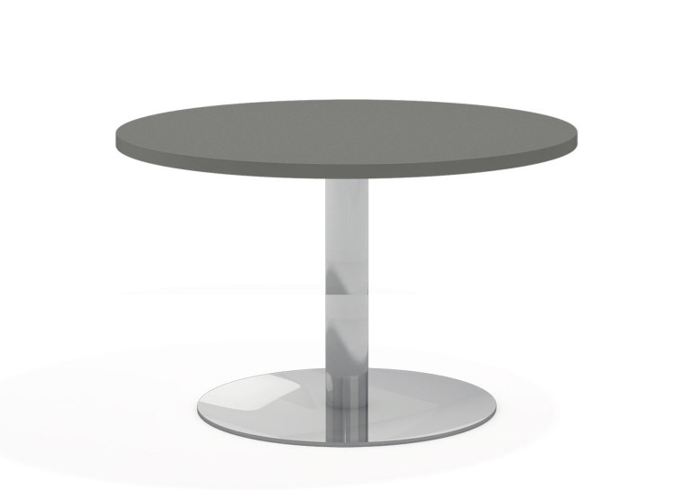 Mesa de reunion planet estructura cromo - DIAMETRO 100 cm, Gris tormenta