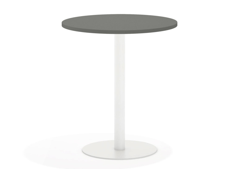 Combinacion Mesa alta planet estructura blanca - DIAMETRO 60 cm, Azabache