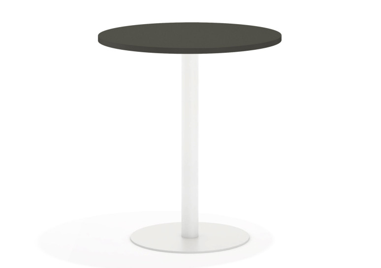 Combinacion Mesa alta planet estructura blanca - DIAMETRO 60 cm, Azabache