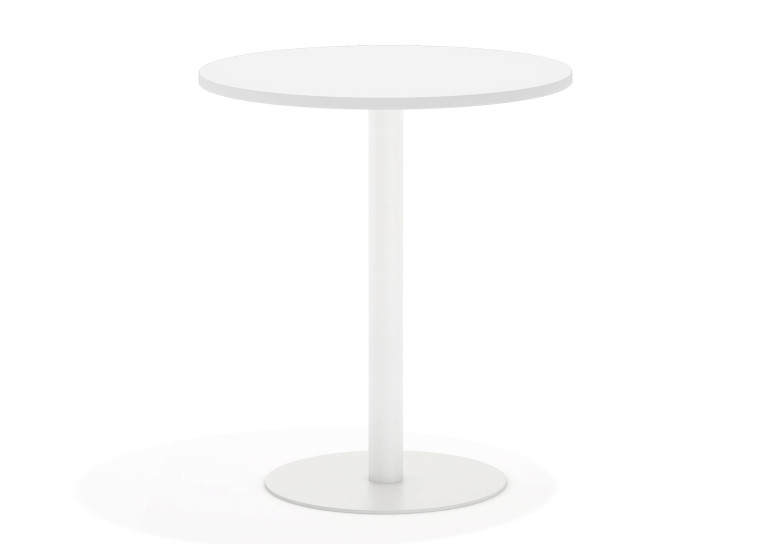 Mesa alta planet estructura blanca - DIAMETRO 60 cm, Blanco mate