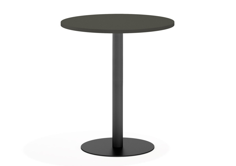 Combinacion Mesa alta planet estructura negro - DIAMETRO 70 cm, Nogal