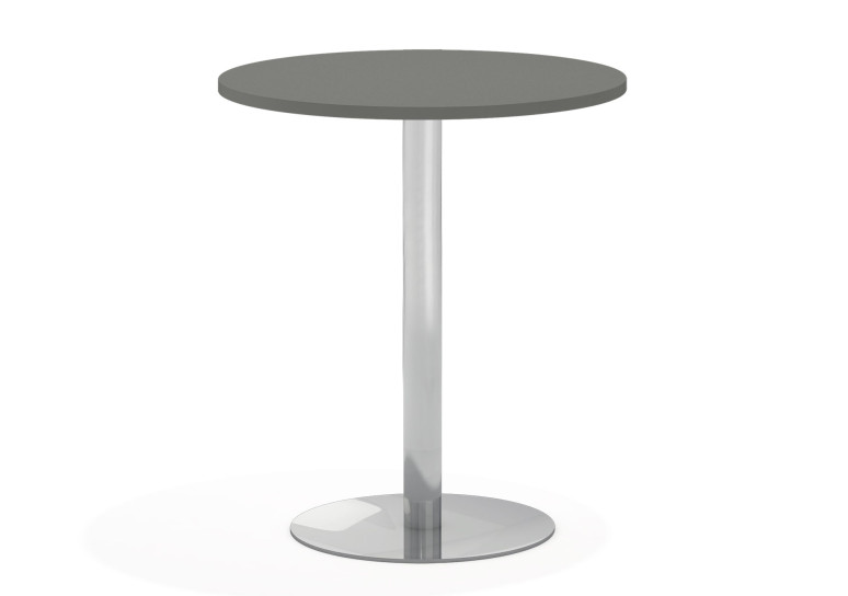 Mesa alta planet estructura cromo - DIAMETRO 60 cm, Gris tormenta