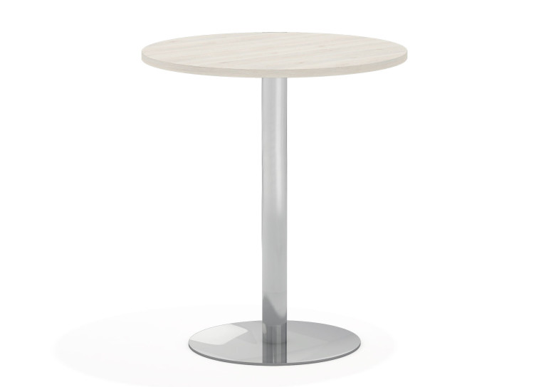 Mesa alta planet estructura cromo - DIAMETRO 60 cm, Blanco nordic