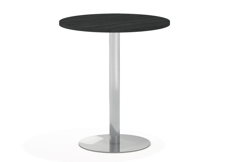 Mesa alta planet estructura cromo - DIAMETRO 60 cm, Azabache