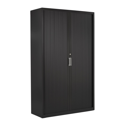 Armario de persiana K2, medida 198x120 - NEGRO, Sin estantes