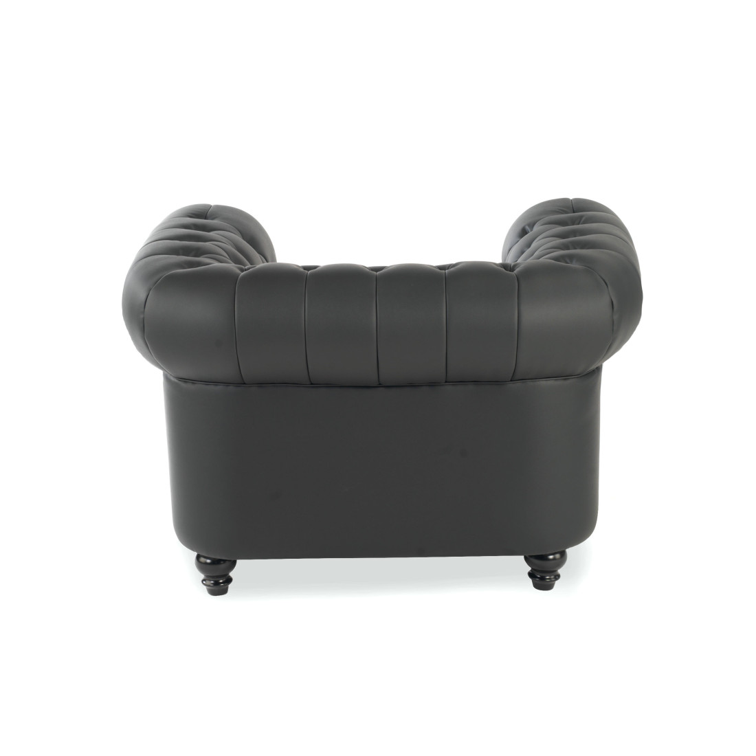 sofa para oficina negro chesterfield 1 plaza 9