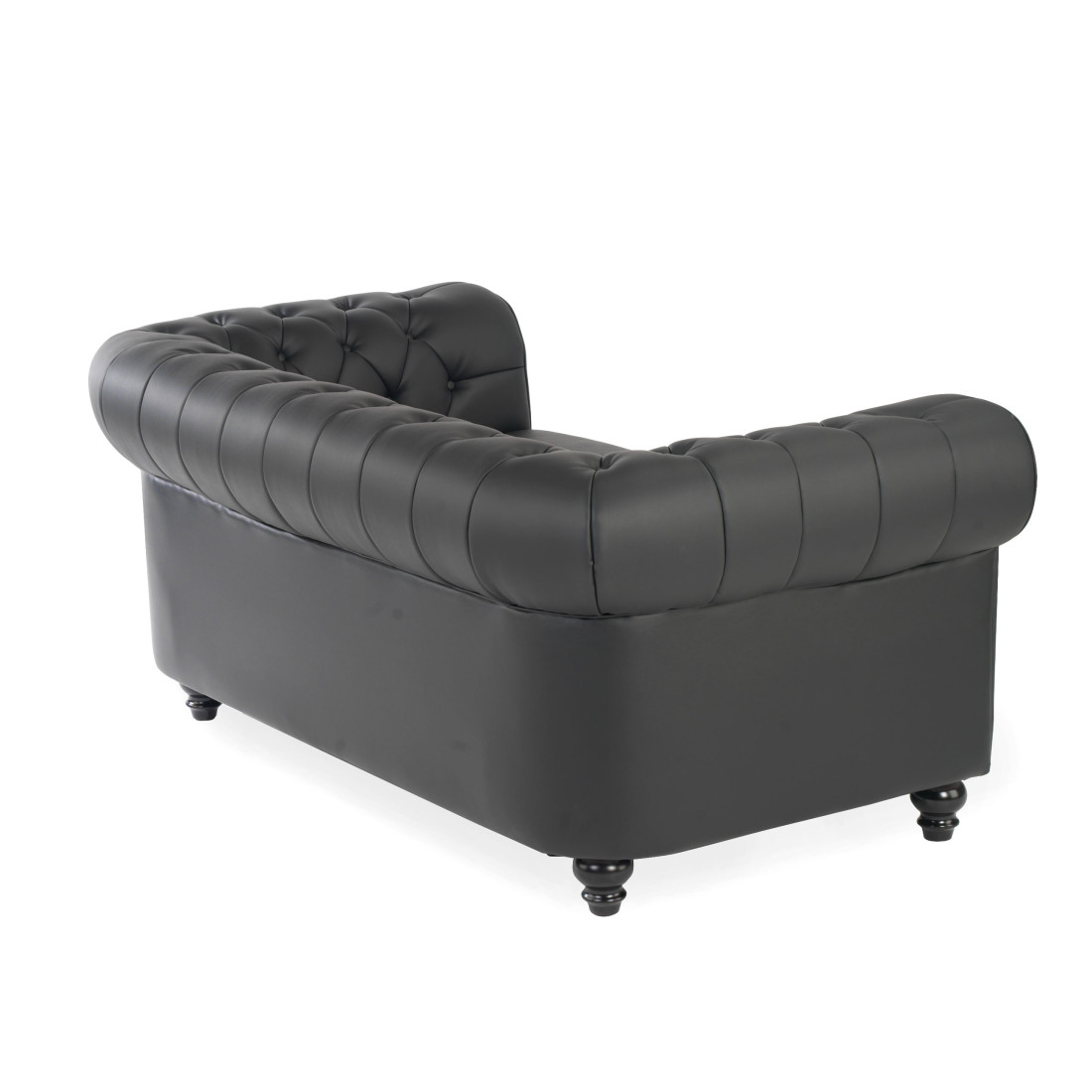 sofa para oficina negro chesterfield 2 plazas 9