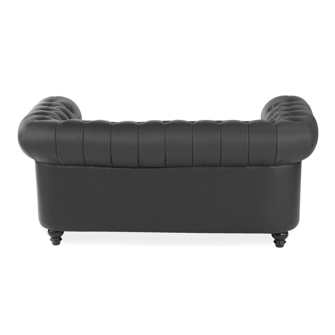 sofa para oficina negro chesterfield 2 plazas 10