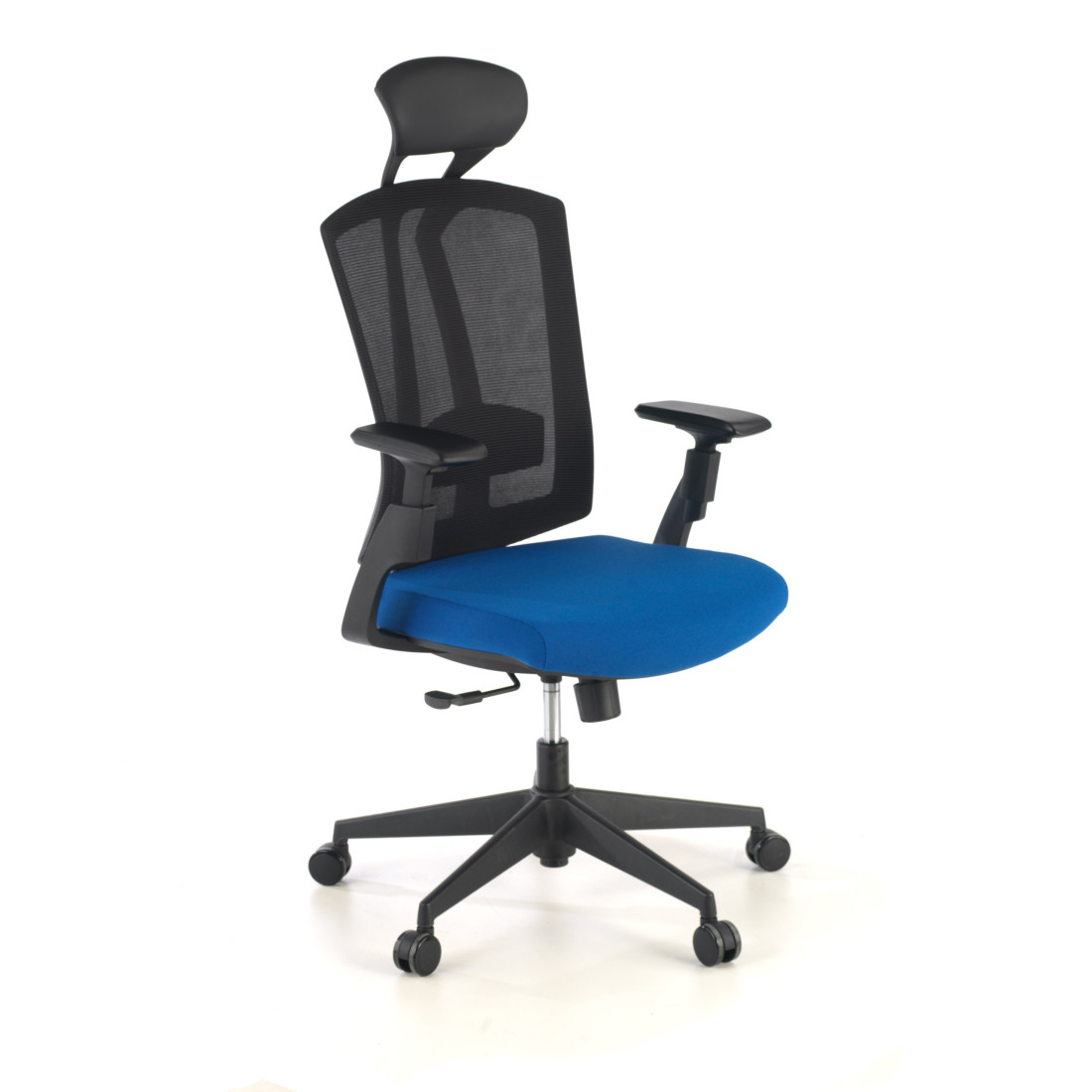 silla giratoria azul baron malla 1