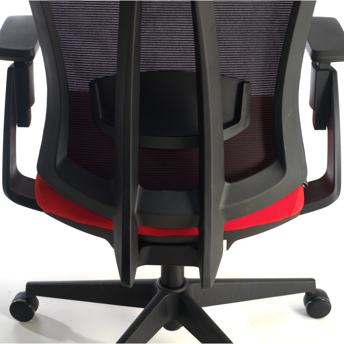 silla giratoria rojo baron malla 10