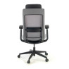 silla giratoria gris reflect estructura negra tela 5
