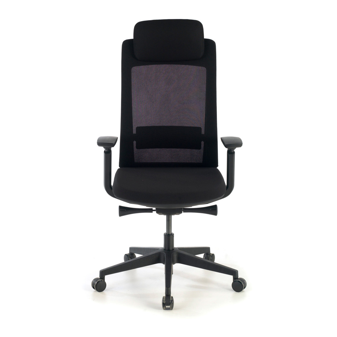 silla giratoria negro reflect estructura negra tela 4