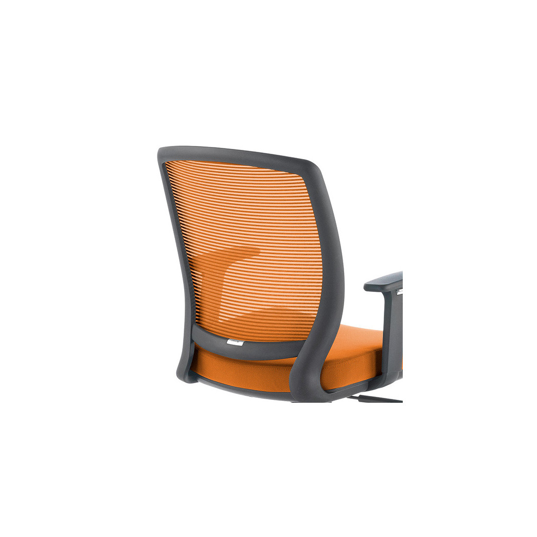 silla giratoria naranja nicole silla estructura negra malla 8