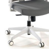 silla ergonomica gris kendo estructura blanca malla 5
