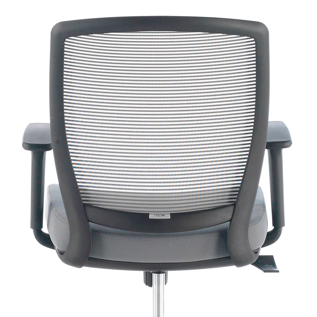 silla giratoria gris nicole silla estructura negra malla 5
