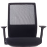 silla giratoria negro wind red estructura gris malla 6