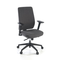 Silla de oficina Wind, respaldo regulable, brazos 3D, tapizado - negro