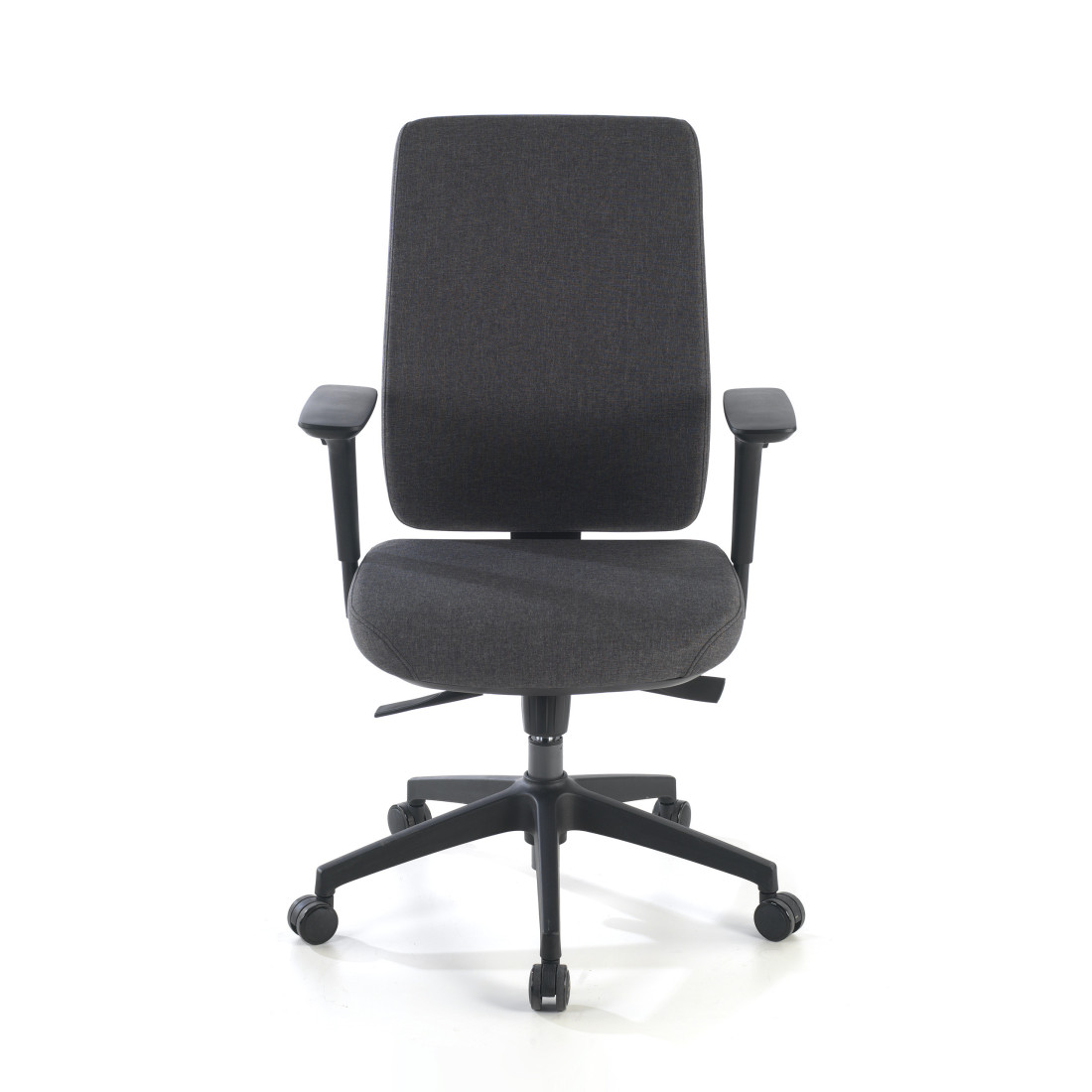 silla giratoria negro wind tapizada tejido tela 4