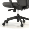 silla giratoria negro wind tapizada tejido tela 5