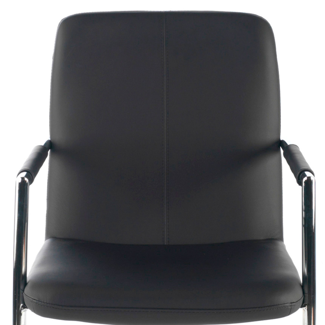 silla confidente negro oslo piel sintetica 9