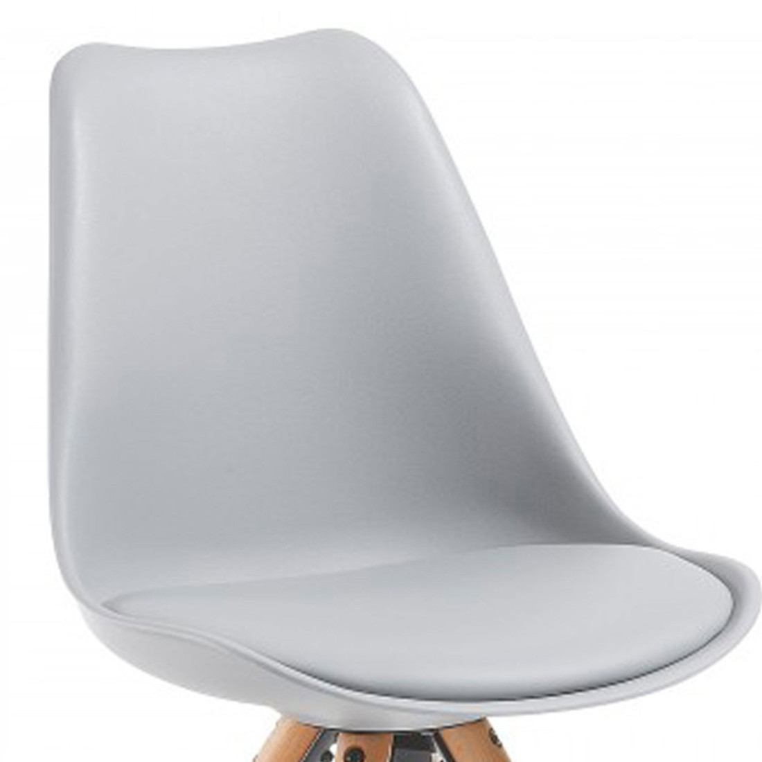 silla nordica gris nordic silla patas de madera plastico 5