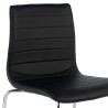 silla confidente negro cube 4 patas piel sintetica 3