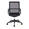 silla giratoria negro ice estructura blanca malla 3