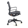 silla giratoria negro ice estructura blanca malla 7