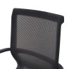 silla giratoria negro ice estructura blanca malla 4