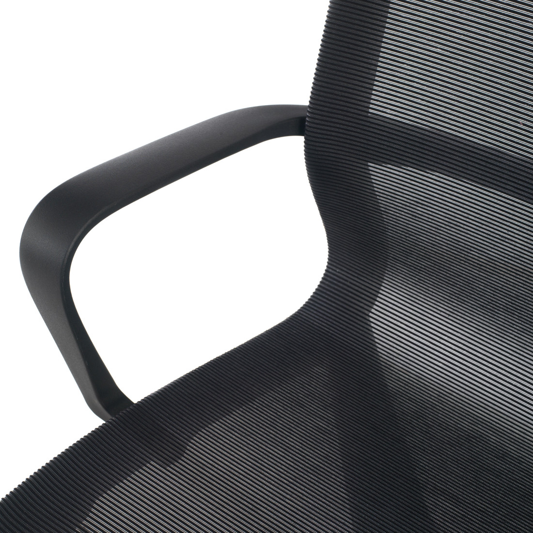 silla giratoria negro ice estructura blanca malla 5